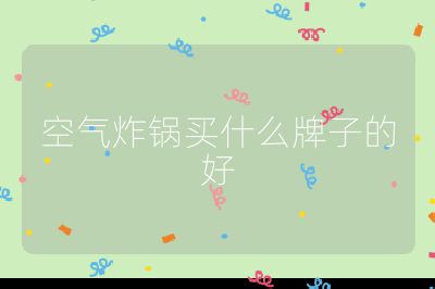 空氣炸鍋買什么牌子的好
