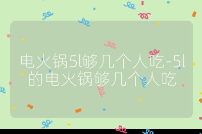 電火鍋5l夠幾個人吃-5l的電火鍋夠幾個人吃