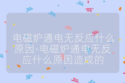 電磁爐通電無反應什么原因-電磁爐通電無反應什么原因造成的