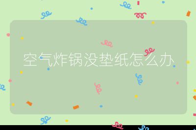 空氣炸鍋沒墊紙怎么辦