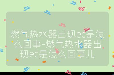 燃?xì)鉄崴鞒霈F(xiàn)ec是怎么回事-燃?xì)鉄崴鞒霈F(xiàn)ec是怎么回事兒