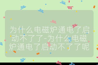 為什么電磁爐通電了啟動不了了-為什么電磁爐通電了啟動不了了呢