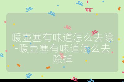 暖壺塞有味道怎么去除-暖壺塞有味道怎么去除掉