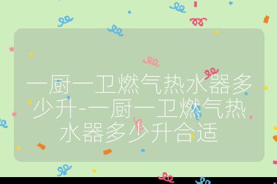 一廚一衛(wèi)燃氣熱水器多少升-一廚一衛(wèi)燃氣熱水器多少升合適