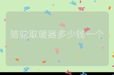 駱駝取暖器多少錢(qián)一個(gè)