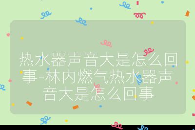 熱水器聲音大是怎么回事-林內燃氣熱水器聲音大是怎么回事