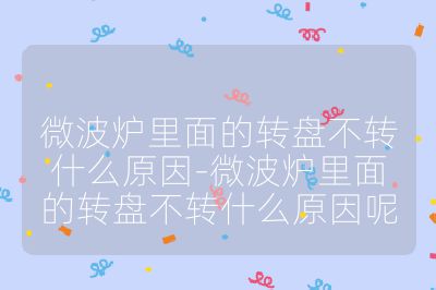 微波爐里面的轉(zhuǎn)盤不轉(zhuǎn)什么原因-微波爐里面的轉(zhuǎn)盤不轉(zhuǎn)什么原因呢