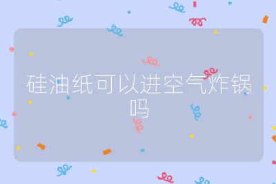 硅油紙可以進空氣炸鍋嗎