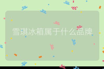 雪琪冰箱屬于什么品牌