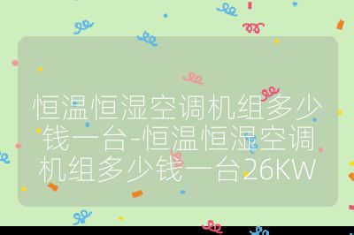 恒溫恒濕空調機組多少錢一臺-恒溫恒濕空調機組多少錢一臺26KW