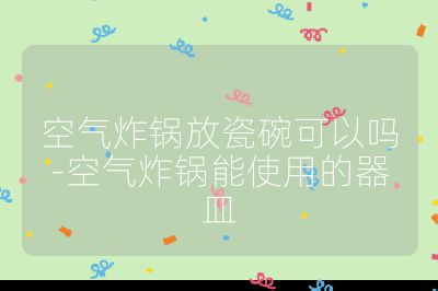 空氣炸鍋放瓷碗可以嗎-空氣炸鍋能使用的器皿