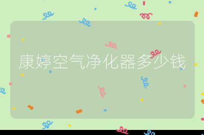 康婷空氣凈化器多少錢