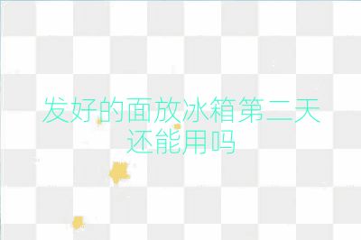 發(fā)好的面放冰箱第二天還能用嗎