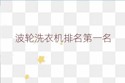 波輪洗衣機排名第一名