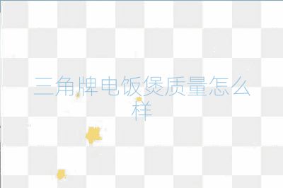 三角牌電飯煲質(zhì)量怎么樣