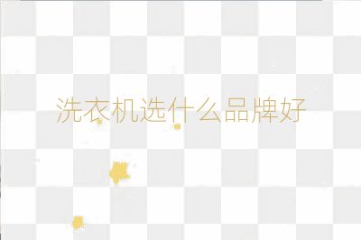 洗衣機選什么品牌好