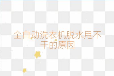 全自動(dòng)洗衣機(jī)脫水甩不干的原因