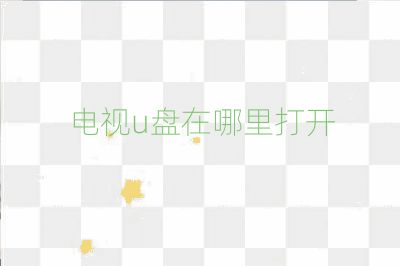 電視u盤在哪里打開