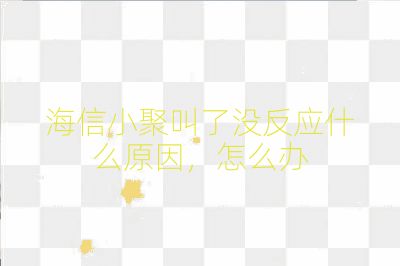 海信小聚叫了沒反應什么原因，怎么辦