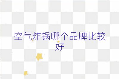 空氣炸鍋哪個(gè)品牌比較好
