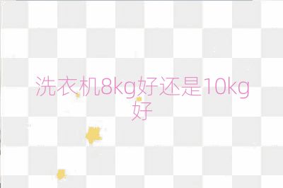 洗衣機8kg好還是10kg好